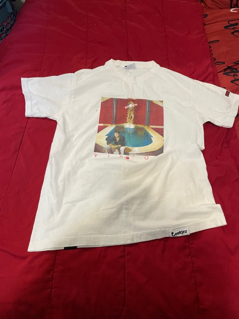 Cookies White Graphic Short Sleeve Tee